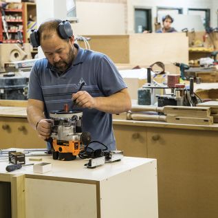 Precisie bovenfrees met dubbele functie, 1400 W MOF001