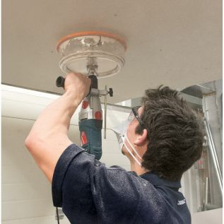 Verstelbare gatenzaag met stofkap 40 - 200 mm dia.