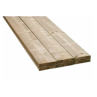 Vuren C Geschaafd Ronde Hoek Verduurzaamd FSC 22x150mm