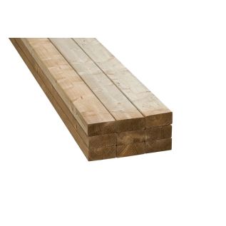Vuren C18 gesch. ronde hoek verduurz. fsc mix 70% 50x125mm 480cm
